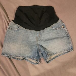 Women's Denim Maternity Shorts